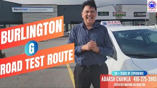 Burlington G Road Test Route  2023  New Modified Full G Test Route [upl. by Nesyaj125]