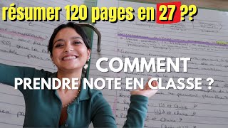 DE 120 PAGES À 27 Comment prendre NOTE en AUDITOIRE à luniversité  faire des synthèses  📝 [upl. by Norrabal]