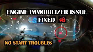 Engine Immobiliser Issue and No Start Fixed  How to Reset Engine Immobiliser  Daily Hands [upl. by Yhotmit]