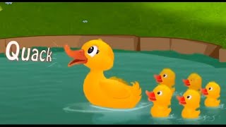 🦆 Quack Quack Quack  Fun Kids Song about Ducks 🦆 [upl. by Marybella]