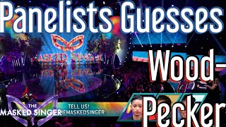 Panelists Guesses on Woodpecker  The Masked Singer USA Season 12 Ep 1 [upl. by Keir]