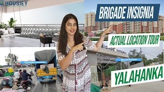 Brigade Yelahanka Project  Actual Location Tour  Brigade Insignia Bangalore [upl. by Eornom]