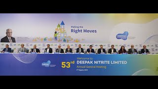 Deepak Nitrite Limited 53rd Annual General Meeting [upl. by Barrie854]