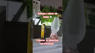 Começou a chover em sampa Preparem as lamparinas por precaução [upl. by Crystie]