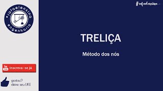 TRELIÇA  MÉTODO DOS NÓS [upl. by Scheer]