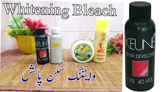 Face whitening bleach  Best whitening skin polish [upl. by Lashonde]