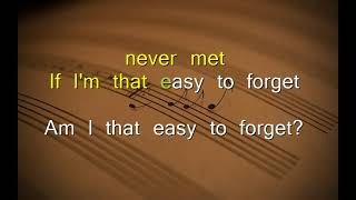 Am I That Easy To Forget Karaoke By Marty Robbins [upl. by Beaulieu]