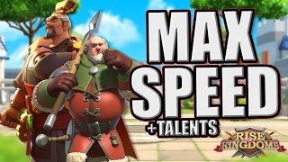 Fastest possible cavalry march speed with pairs and talents in Rise of Kingdoms [upl. by Blondelle]