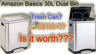 AmazonBasics 30L Dual Bin  Is it worth [upl. by Kcajyllib]