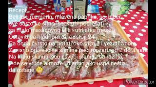 Recept za rolovanu slaninu slaninu na ražnju ili kako god da se zove [upl. by Noreht]