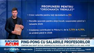 Proiect Măriri mai mici pentru salariile profesorilor în 2024 Majorările nu sunt cele promise [upl. by Higinbotham]