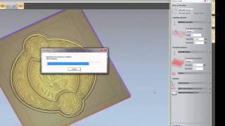 ArtCAM Express 2011  Machining a 3D Relief [upl. by Arvonio]