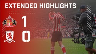 Extended Highlights  Sunderland AFC 1  0 Middlesbrough FC [upl. by Cyndie756]