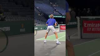 Stefanos Tsitsipas practice Rolex Paris Masters 2024 stefanostsitsipas [upl. by Aniarrol]