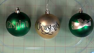 Cricut Joy  Putting Names on Ornaments [upl. by Craig]