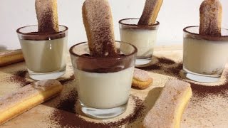 Tiramisu en Verrine FRA  Recette Facile et Rapide [upl. by Mairhpe]