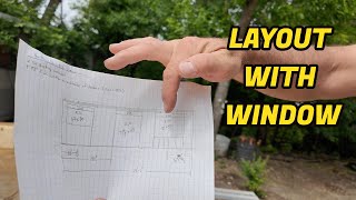 How To Layout A Wall Plate With Window Cabin Project [upl. by Eciralc]