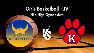 1182024 JV Hilo vs Keaau  Girls Basketball [upl. by Daitzman]