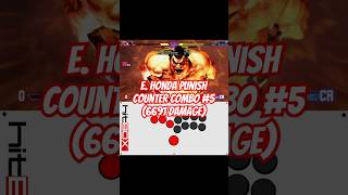 SF6 E Honda  Punish Counter Combo 5 6691 Damage [upl. by Akcinehs189]