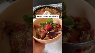 Easy strawberry crisp recipe strawberrycrisp [upl. by Ynes529]