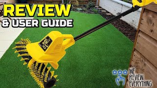 Artificial Grass Power Brush AGM 141EUK MK2  Artificial Grass  Patio  Lawn Broom Sweeper Review [upl. by Tica]