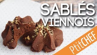 Recette de sablés viennois au cacao  Ptitchefcom [upl. by Takeshi]