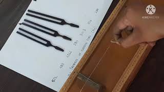 2XII science experiment sonometer law of length procedure [upl. by Neelahs]