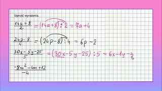 WYRAŻENIA ALGEBRAICZE od podstaw zadanie 1 dla klasy siódmej i ósmej [upl. by Nuahsor]