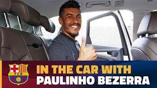 Paulinhos chat in the car on his way to the Camp Nou [upl. by Airetnahs]