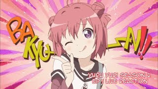 Yuru Yuri Season 2 Ep 1 Live Reaction Read Description [upl. by Rina]