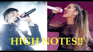 Male Singers Hitting Female Singers HIGH NOTES [upl. by Nikkie]