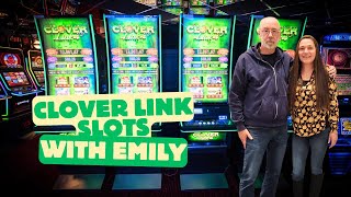 Clover Link Slots with Emily casinoslots win slotbonus [upl. by Tonia]