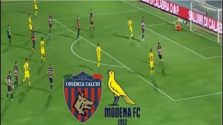 COSENZA 11 MODENA  GLI HIGHLIGHTS  SERIE B 202425 [upl. by Essirehc755]