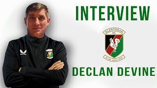 Post Match Interview  Glentoran 13 Linfield  Declan Devine [upl. by Ellatsirhc]