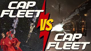 Eve Echoes Unsealed footage pt2 Cap Fleet vs Cap Fleet [upl. by Oikim]