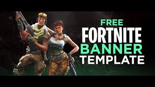 FREE Fortnite Banner Template  by AtmoArtworks FREE DOWNLOAD [upl. by Gabel]