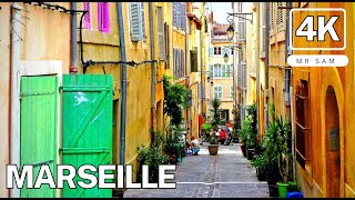 Marseille France 🇫🇷 Walking Tour 4K [upl. by Saideman]