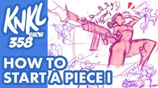 KNKL 358 How to START a piece part 1 Lets draw FORTNITE 40 mins of LIVE drawing [upl. by Jamesy]