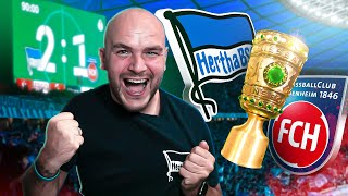 WAHNSINN IN DER NACHSPIELZEIT 💙💙🔥🤍🤍 Hertha BSC vs 1 FC Heidenheim  DFB Pokal  Cinematic Vlog [upl. by Elberta728]