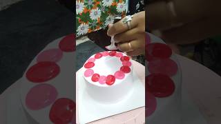 New Vanilla Cake 🌈 Decoration Beautiful Cake cake vanilla cakes shorts cakedesign youtube [upl. by Reginnej563]