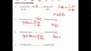 6RP3d  Metric Unit Conversions Part 3 of 3 [upl. by Nya392]