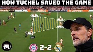 How Tuchels Genius Tactical Change Saved Bayern  Analysis  Bayern Munich 22 Real Madrid [upl. by Jacquie]