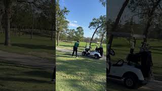 Lunaknowgolf Mike ￼second shot par 4145 yard out  cypresswood golf course TX [upl. by Ahcila322]