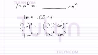 conversion of metric units squared meters to squared centimeters [upl. by Yetti]