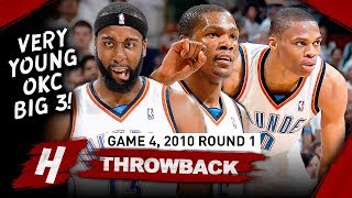 YOUNG Kevin Durant Russell Westbrook amp Harden Game 4 Highlights vs Lakers 2010 Playoffs  EPIC [upl. by Sato863]