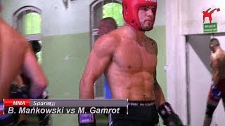 KSW 24 Borys Mańkowski vs Mateusz Gamrot  sparing [upl. by Anehsat]