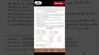 std 5th sub English 22A book review workbook Answer rrcreations1310 viralshorts shorts [upl. by Pacien74]