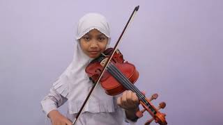 Performance Biola quotViolin Concerto Piano Accompaniment  Rieding  Meyka Nadia El Fariza [upl. by Latsyrhk]