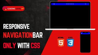 simple responsive header navbar only with html and css under 8 minutes [upl. by Sorce]