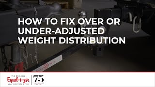 How To Fix Over or Underadjusted Weight Distribution [upl. by Brigid]